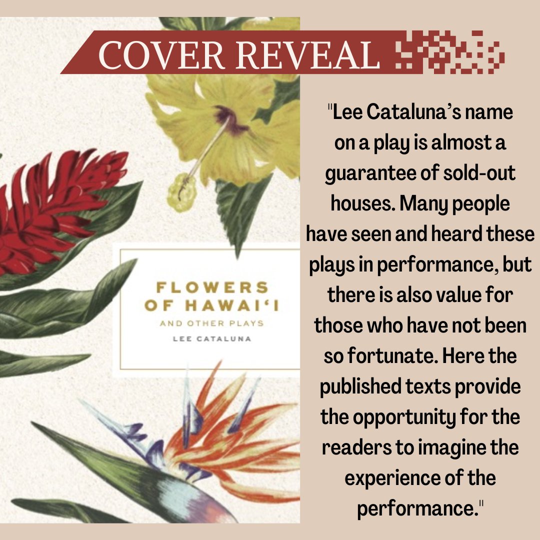 FLOWERS OF HAWAIʻI and other plays by Lee Cataluna coming Fall 2022.
Subscribe to Bamboo Ridge today in order to save 20% w/ shipping included. Subscription rate increases (for the first time in over a decade) on Sep. 1

bambooridge.org/bookstore/subs…

#playwrite #theatre #hawaii #books