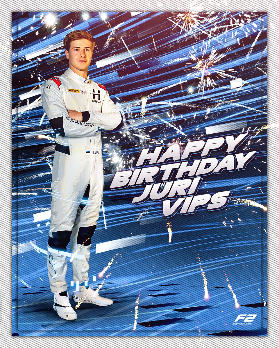 Formula2's tweet photo. Wishing Juri Vips a very happy birthday! 🎂

#F2 #RoadToF1 https://t.co/6CFgmKHdU3