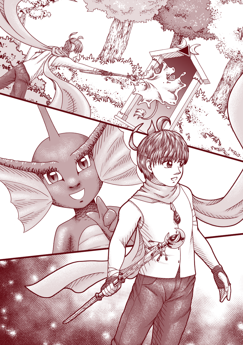 jamelin_draws's tweet photo. Finished all the drawings on this page :)
Now only adding spechbubbles and text and it can go to @tapas_app where you can find the older version: https://t.co/QRQy8P7knk
#art #manga #webcomic #MagicalGuardians #MagicalGuardiansWebcomic #magicalboy #webcomics https://t.co/wZeFhvEfJo
