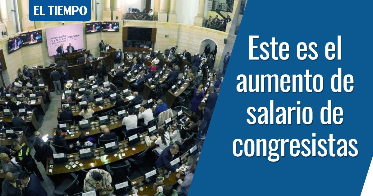 ELTIEMPO's tweet image. 🔴 Listo el aumento de sueldo para congresistas: queda en $35 millones.

El incremento será con retroactivo desde enero 1 de 2022. Más detalles aquí ► bit.ly/3PriSVz