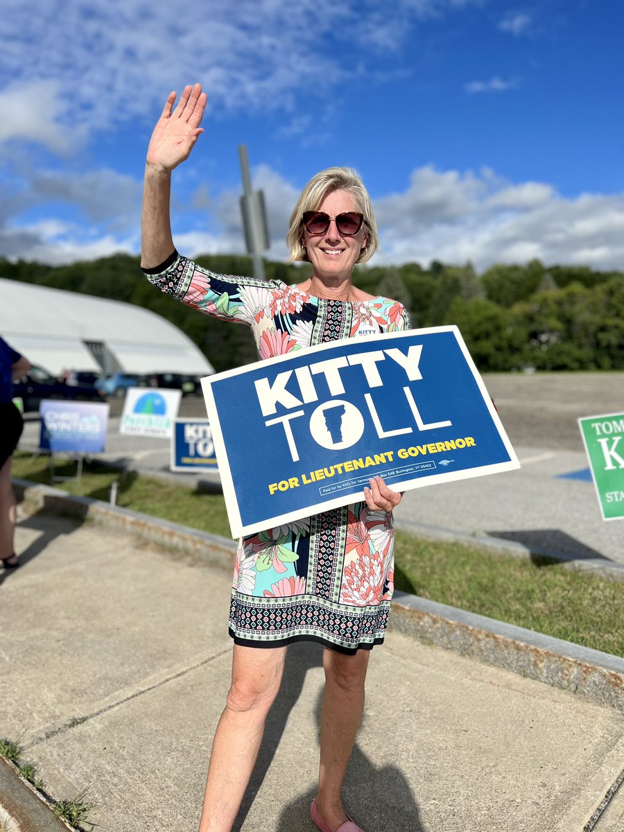 kittyforvt's tweet photo. There are less than two hours before the polls close, and your voice matters more than ever in this historic election. Be sure to cast your ballot before 7 pm! Let’s win this together. #vtpoli https://t.co/KAhztHUt4o