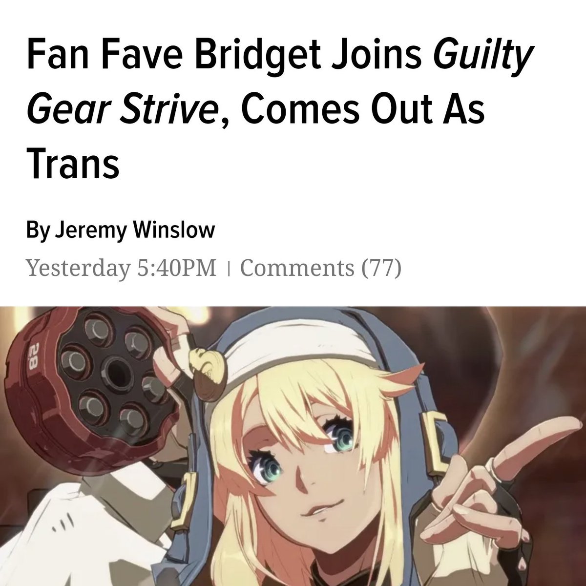 Why 'Guilty Gear Strive's Bridget Is Such a Big Deal for Trans