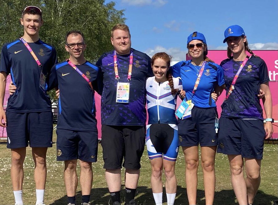 DavidSomerville's tweet photo. As the dust settles on @birminghamcg22 thanks go to @ScottishCycling clubs, race teams, coaches, volunteers and of course friends and families, it couldn’t be done without you👏 Congratulations to all riders, you done us proud🏴󠁧󠁢󠁳󠁣󠁴󠁿 https://t.co/laTlD8Pn8b