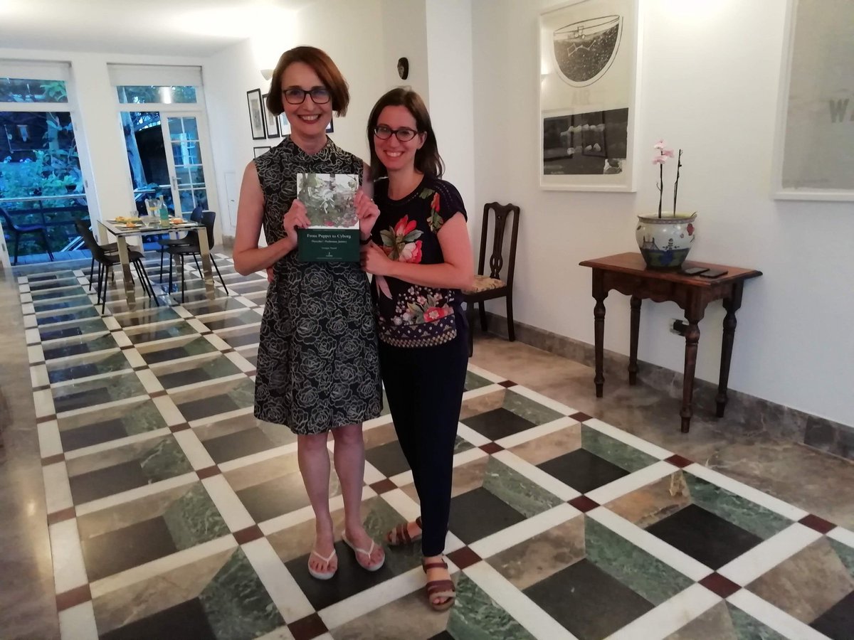 georgiamagpie's tweet photo. What a great feeling to hold in my hands the product of years of research and hard work. From PhD to @MHRABooks, what an incredible journey! Thank you so much @KatiaPORT for being an amazing supervisor and helping me find my path. #Pinocchio: from #puppet to #cyborg https://t.co/tmKxn3aeoO