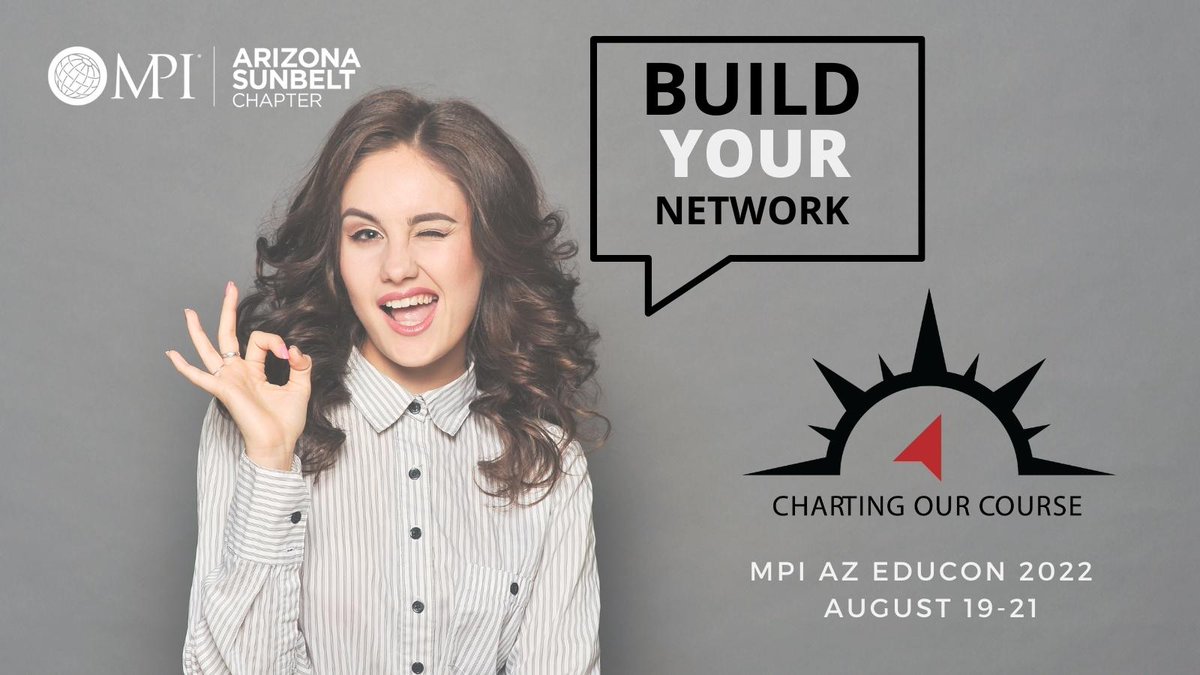 AzMPI's tweet photo. HEY SUPPLIERS! Chart your course with MPI AZ 2022 EduCON - our BIGGEST event education conference of the year! Build your business by connecting and networking with one of the largest event planner networks in the state!
Registration closes 8/15! https://t.co/UnZALdQN36
#mpiaz https://t.co/as4onyXwg4