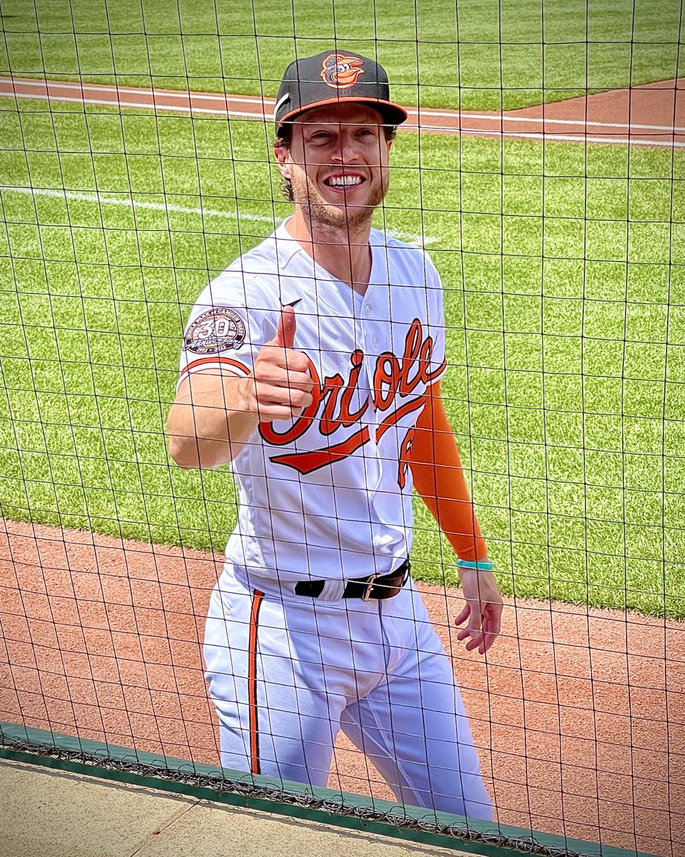 ⁦Brett Phillips ⁦@Orioles⁩, thanks so much for making my son’s day on Sunday! You signed a baseball AND his ⁦@BaseballisFun__⁩ poster, and he is still on cloud nine! Baseball is fun, and you and your teammates were so accessible before the game! Incredible! #MLB