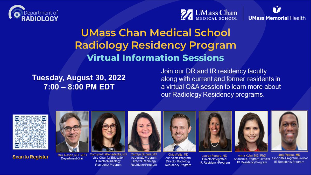 Join us! #umasschan #radiology #residencyprogram