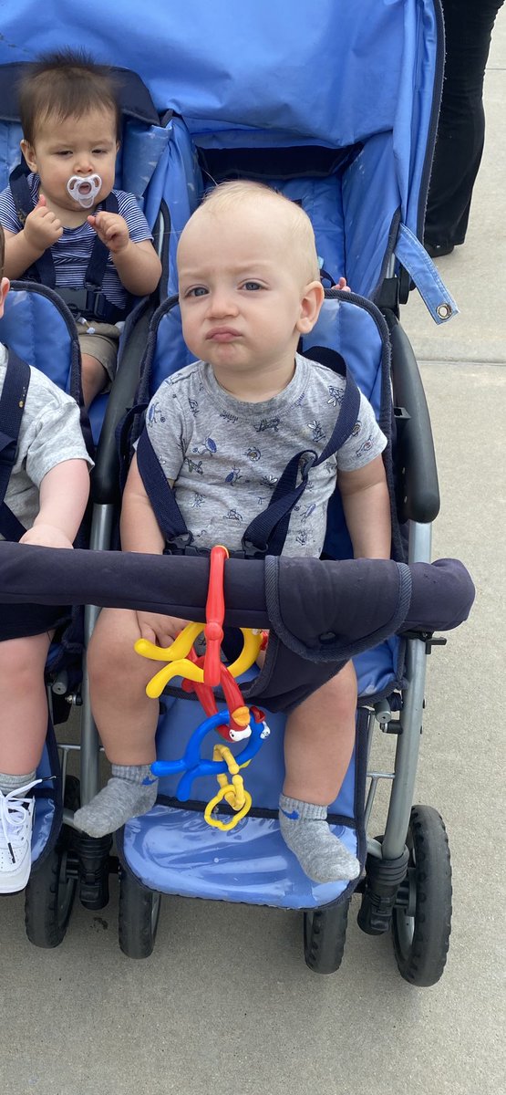 BeckerLayne's tweet photo. Never thought I’d get a picture of my 9 month old mad dogging his nursery coordinator https://t.co/xDrlEPJMr8