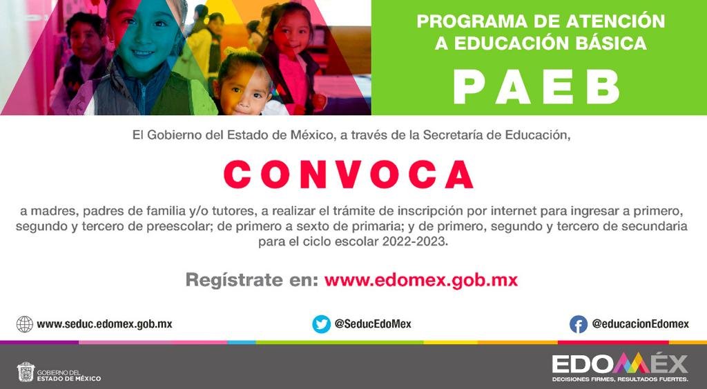 Suseth_DeLaO's tweet photo. Del 8 al 28 de agosto de 2022, podrás consultar la disponibilidad de espacios para movimientos extemporáneos en escuelas públicas de Educación Básica en el #Edoméx, a través del #PAEB2022.
Ingresa en la sección eventos y convocatorias del portal del GEM: https://t.co/IbOqYOixid https://t.co/Q2eIYkRp9K