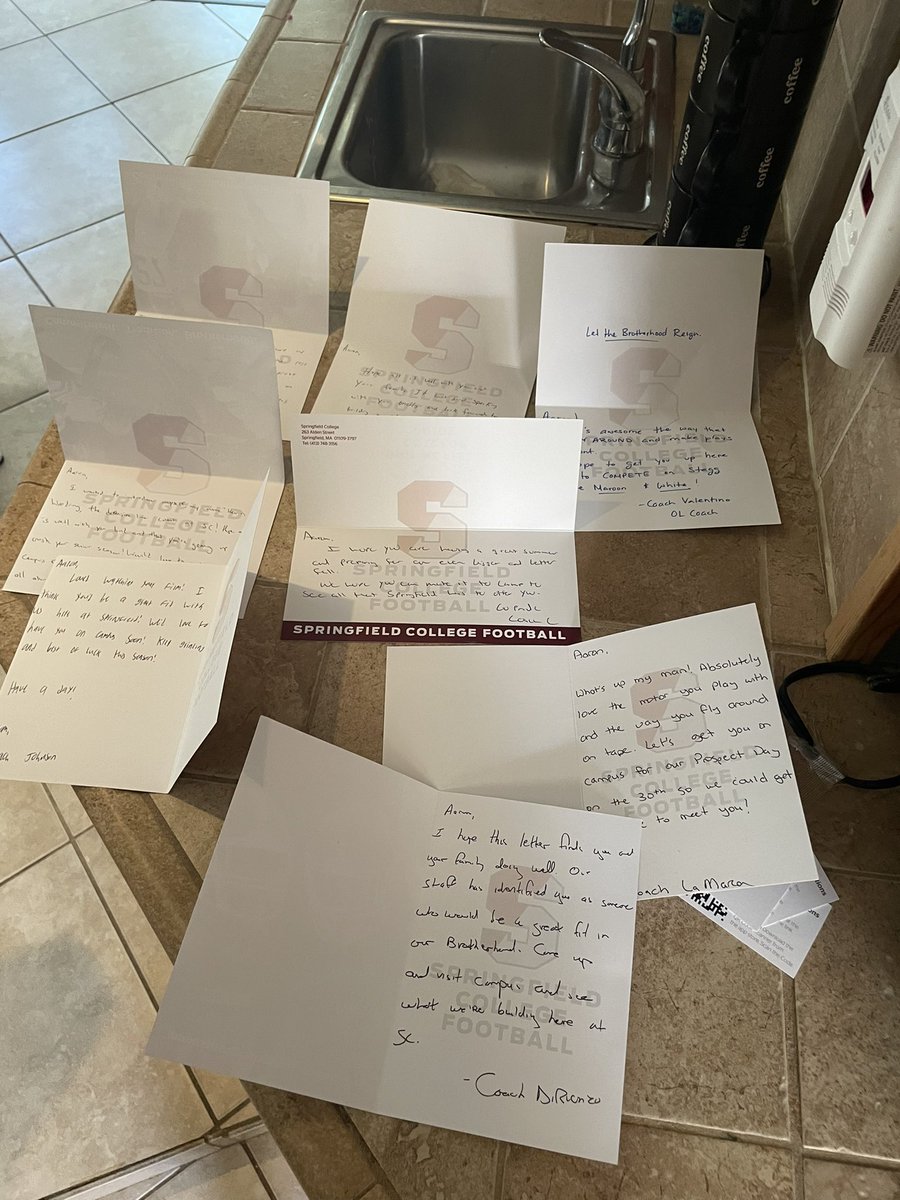 Aaron Nieves (@aaron01105) on Twitter photo Huge thanks for the hand written letters <a href="/_SCFootball/">Springfield Football</a> Can’t wait to get on campus and learn more about the program! <a href="/Mike_Cerasuolo/">Mike Cerasuolo</a> <a href="/CoachWoodring71/">Kevin Woodring</a> <a href="/coachgregweb/">Greg Webster</a> <a href="/Coach_Pavelchak/">Jack Pavelchak</a> <a href="/CoachSmithSC/">Drew Smith</a> Huge thanks for the hand written letters <a href="/_SCFootball/">Springfield Football</a> Can’t wait to get on campus and learn more about the program! <a href="/Mike_Cerasuolo/">Mike Cerasuolo</a> <a href="/CoachWoodring71/">Kevin Woodring</a> <a href="/coachgregweb/">Greg Webster</a> <a href="/Coach_Pavelchak/">Jack Pavelchak</a> <a href="/CoachSmithSC/">Drew Smith</a>