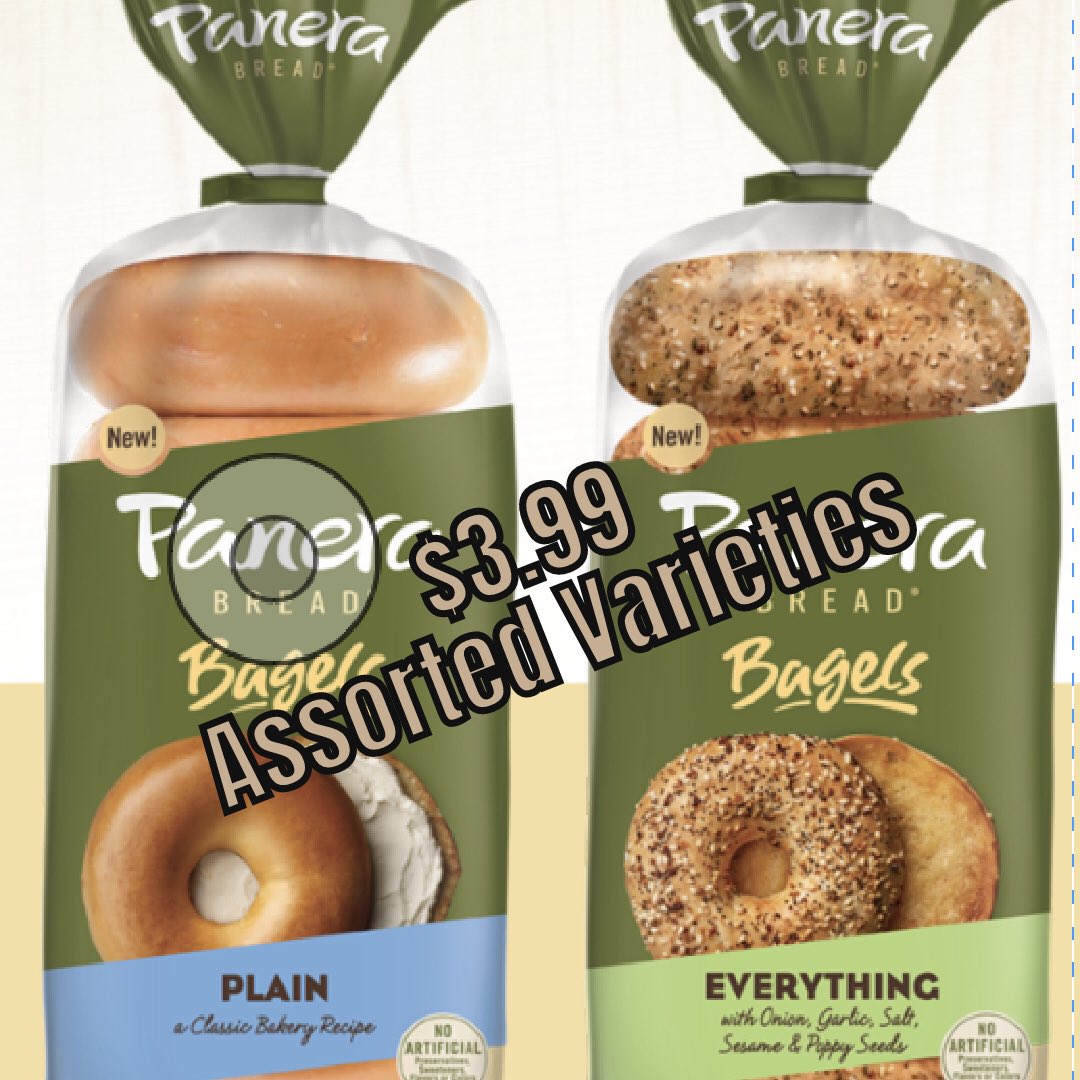 StarSuperMarket's tweet photo. Panera Bagels
Assorted Varieties 
18oz $3.99 ✨✨

🥯🥯🥯🥯🥯🥯

#starmarket #shoplocal #huntsville #meridianville https://t.co/VZTxKgyoQ9