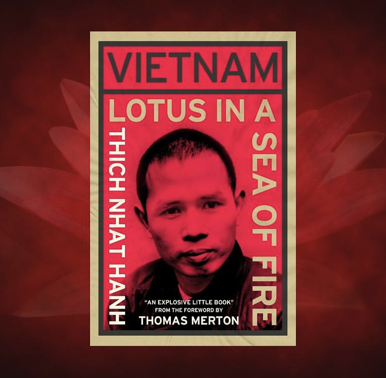 Today we are celebrating the release of VIETNAM: Lotus In A Sea of Fire by <a href="/thichnhathanh/">Thich Nhat Hanh</a>. Originally published in 1967, it's a stunning commentary on the cultural and political background to the war in Vietnam. 
parallax.org/product/vietna…