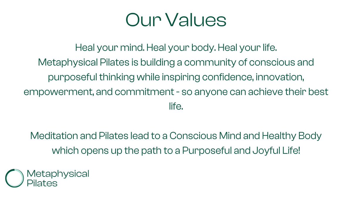 metaphyspilates's tweet photo. Metaphysical Pilates reconnects us back to our center through spiritual science and matter. (1/2) https://t.co/dTGKHMhAes