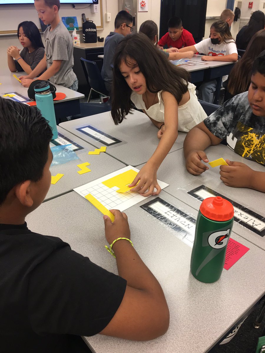 LauraBehrens5's tweet photo. Back to school team building with pentominoes! #jmajags https://t.co/Idx39ziv12