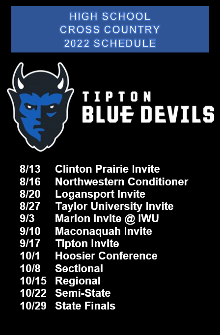 2022 High School XC Schedule...First Meet this Saturday!