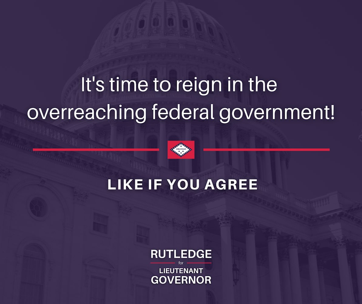 LeslieRutledge's tweet photo. Let’s stop the overreach of federal government! Americans are fed up with Biden and his liberal woke agenda. Enough is enough! #LR4LG https://t.co/AhwOSHKgGM