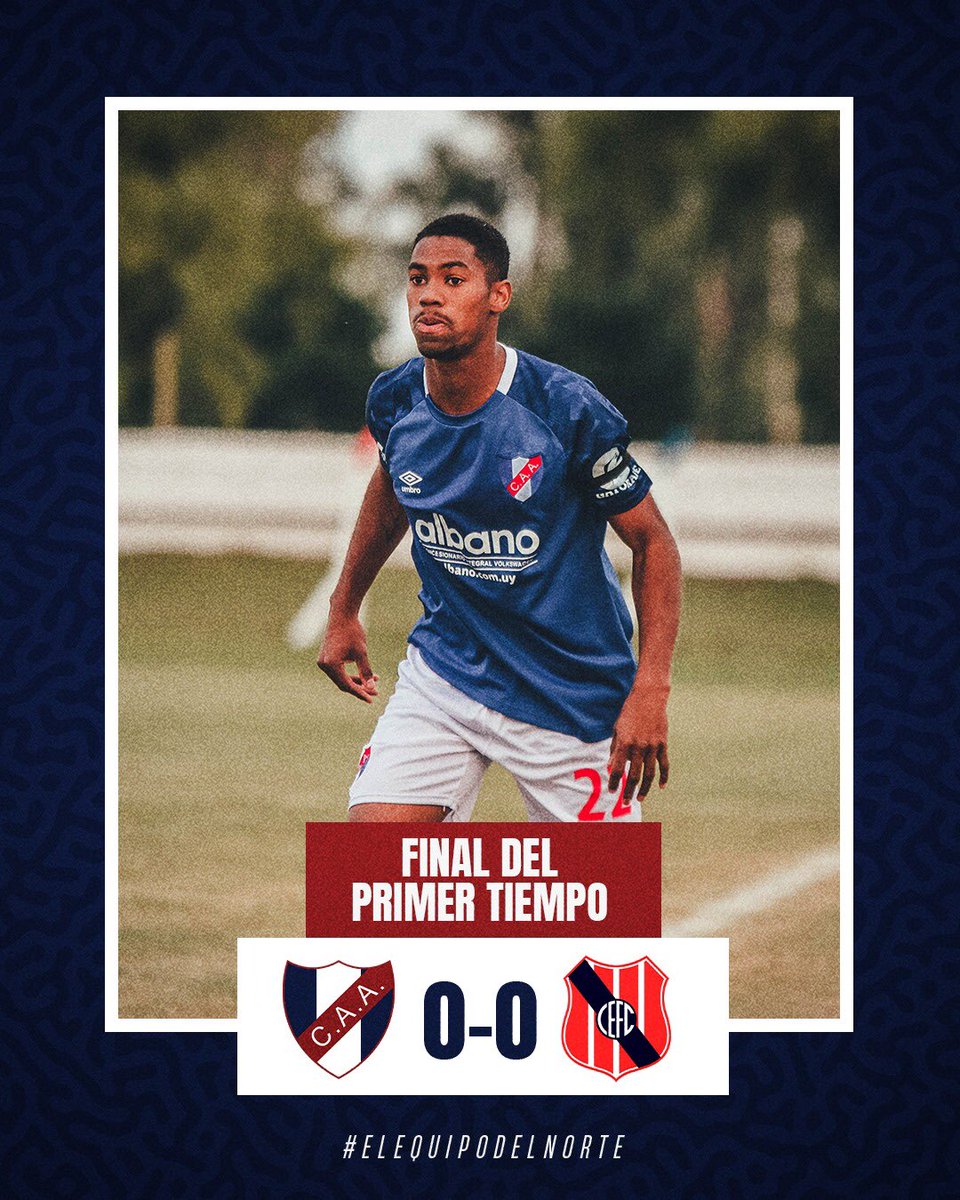 ArtigasSAD's tweet photo. 🔚 Final del primer tiempo

#ElEquipoDelNorte🔵🔴 https://t.co/fpl5tJWcuP