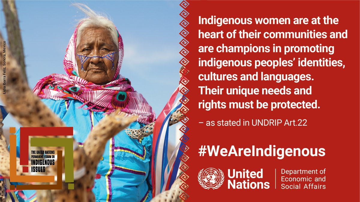 Today is #IndigenousPeoplesDay! This year's theme — the role of indigenous women in the preservation and transmission of traditional knowledge — speaks to the crucial role indigenous women play in safe-guarding indigenous peoples’ territories and collective rights. <a href="/UN4Indigenous/">UNPFII</a>