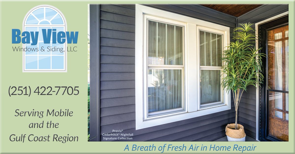 BayViewWS's tweet photo. Make a bold statement with sophisticated colors at #BayViewWindows &amp; Siding, LLC. We install #Provia #VinylSiding to give your home a fresh look that reflects your pride of ownership. It’s affordable, adds an additional layer of insulation, and you’ll never need to paint again! https://t.co/VvyJHQnuWW