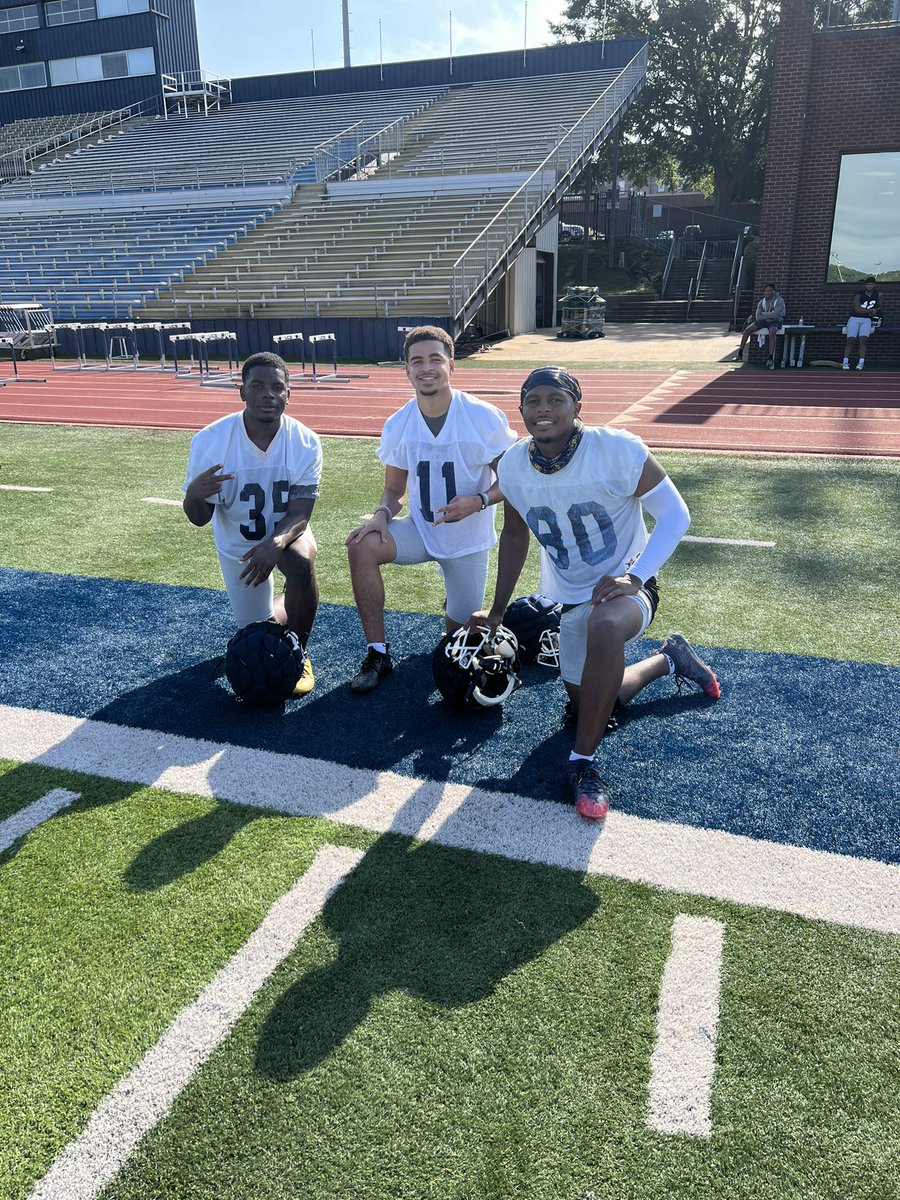 Day 2 has been a good one!!!  Find the photo bombers!! 😉 @_Coach_Mc <a href="/CoachLaurendine/">Tommy Laurendine</a> <a href="/CoachBlack22/">Miguel Black</a> <a href="/CoachJBland/">John Bland</a> <a href="/GoChoctaws_FB/">Mississippi College Football</a>