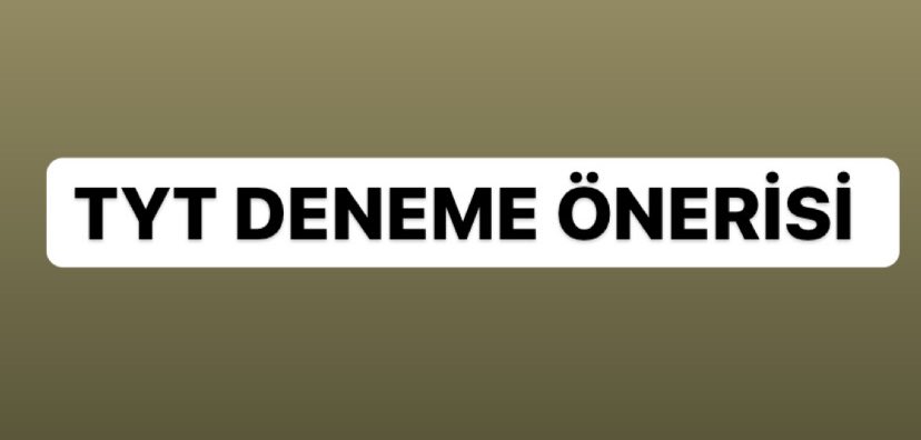 2023 TAYFA TYT DENEME ÖNERİSİ

Çok fazla soru gelmişti bununla alakalı.

Bugün gidip tanıdık bir arkadaşın işyerinde inceledim. 

Ama buradaki yayınlardan başka Yayinlari incelediğimde de paylaşacağım.  #2023tayfa #deneme