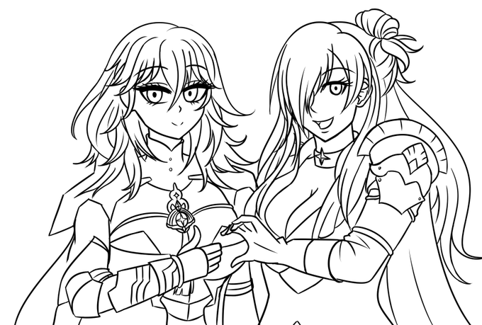 WIP Byleth and Shez 