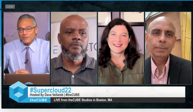 The GREAT Supercloud Debate is on! I'm listening to a fabulous no-hype discussion about how to pin down what this means for technology leaders trying to create real value. Great panel <a href="/MaribelLopez/">MaribelLópez #tech #AI #analyst Lopez Research</a> <a href="/SanjMo/">Sanjeev Mohan</a> <a href="/CTOAdvisor/">Keith Townsend</a> (+ <a href="/CareAndKickButt/">Vittorio Viarengo</a> )
events.cube365.net/thecube/superc…