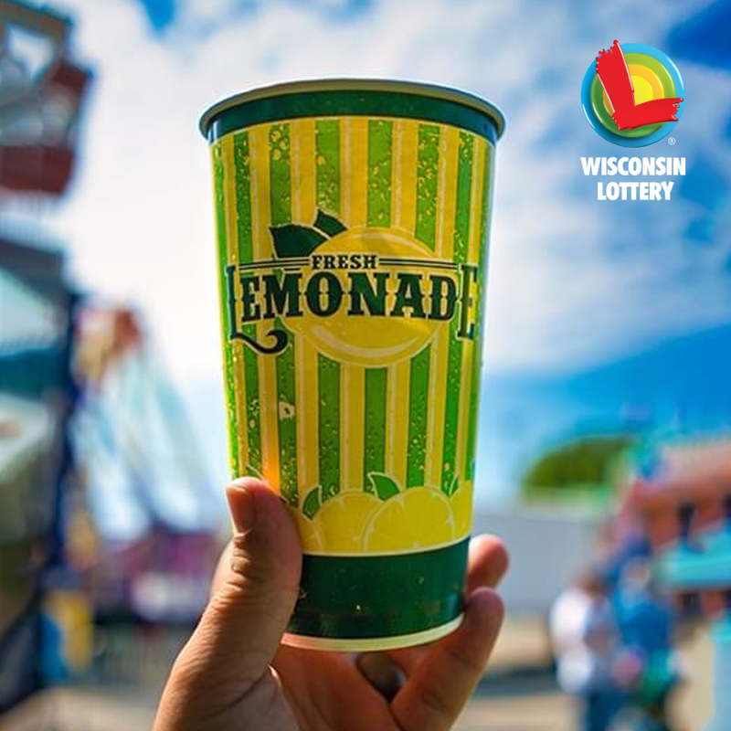 wilottery's tweet photo. Nothing says summer in #WINsconsin like a fresh lemonade at @wistatefair !
Visit the Wisconsin Lottery trailer located inside the Expo Center next to the main stage. We have games, giveaways and 50/50 raffle tickets only available at Wisconsin State Fair!
#FollowUsToTheFun https://t.co/32DLwVdLDa