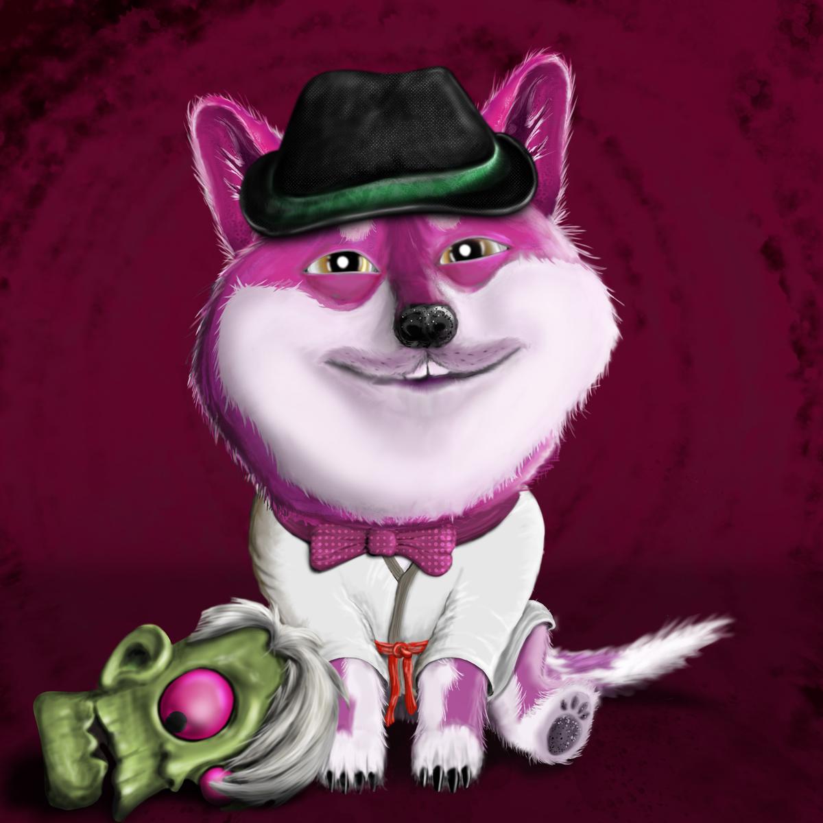 I got this pinky pup through Rumble!🎉
I thought he had a zombie toy, but looking at his traits, his hobby is killing zombies 👀 lol 😂
Thanks <a href="/PupsAnarchy/">PupsOfAnarchy</a> 💜
On their Discord, there is a weekly Rumble. So pick up a pup and join in the weekly games! Your puppy is waiting 🐶 #CNFT
