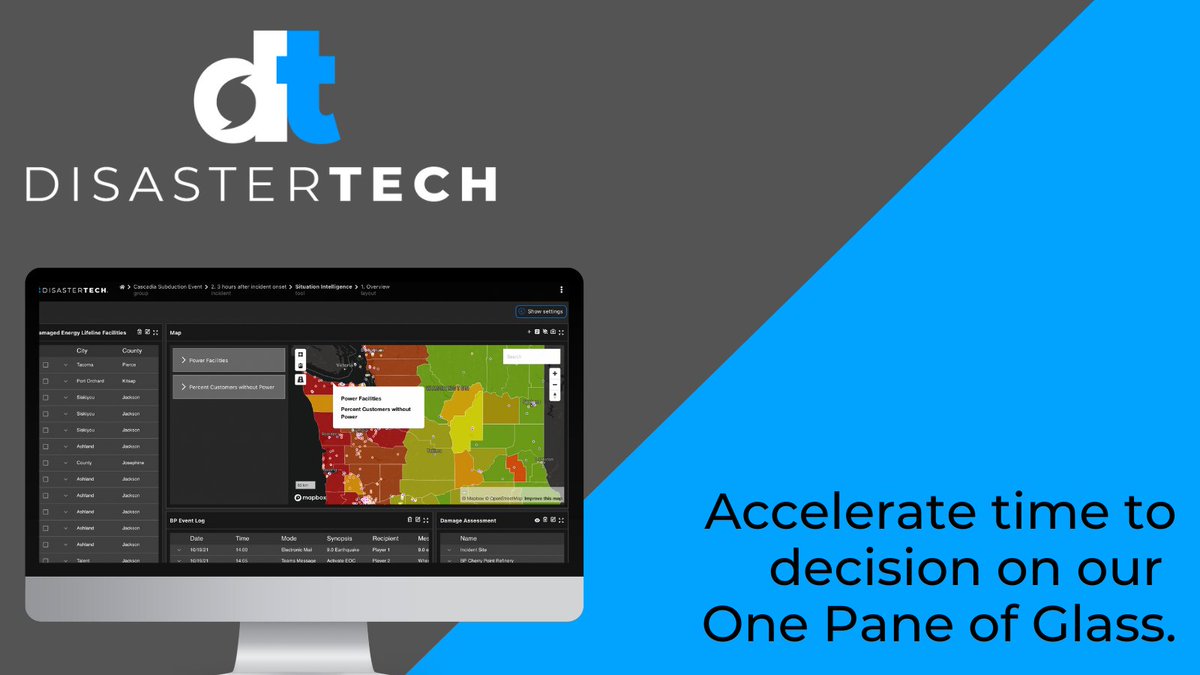 pratus_ai's tweet photo. Accelerate time to decision on our One Pane of Glass!
To see a full demo of our DICE platform, visit https://t.co/njeGwyB2MV.
#DisasterTech #OnePaneofGlass #EMGTwitter https://t.co/mEyQlWPNIg