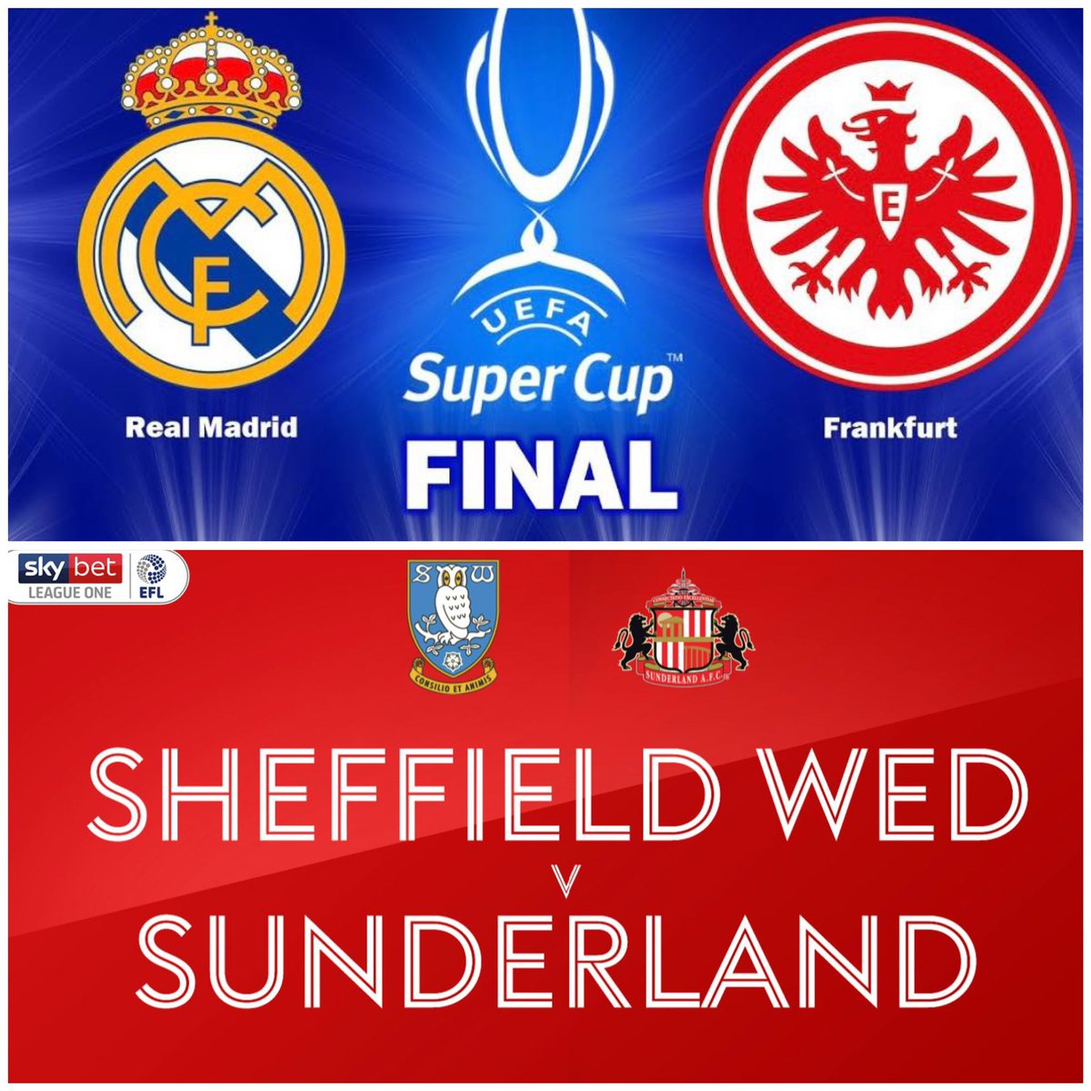 Join us Wednesday 10th August for the UEFA Super Cup Final Real Madrid v Eintracht Frankfurt 3pm Kick Off
Also showing English Championship Sheffield Wednesday v Sunderland 2.45pm Kick off ⚽️⚽️ #plinusa #UEFASupercup #waxys #FortLauderdale #miami #soccer #USA