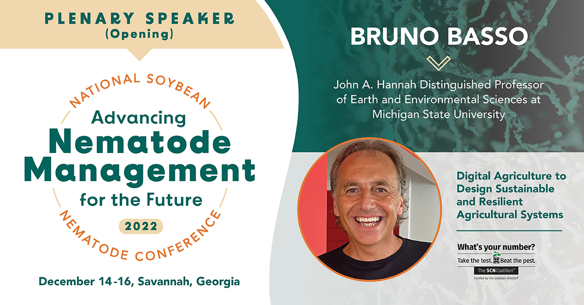 You won’t want to miss @BassoLabMSU speaking at the National Soybean Nematode Conference about the connection between #digital and #sustainableagriculture systems. Sign up today. #NSNC22 apsnet.org/meetings/mtngw…