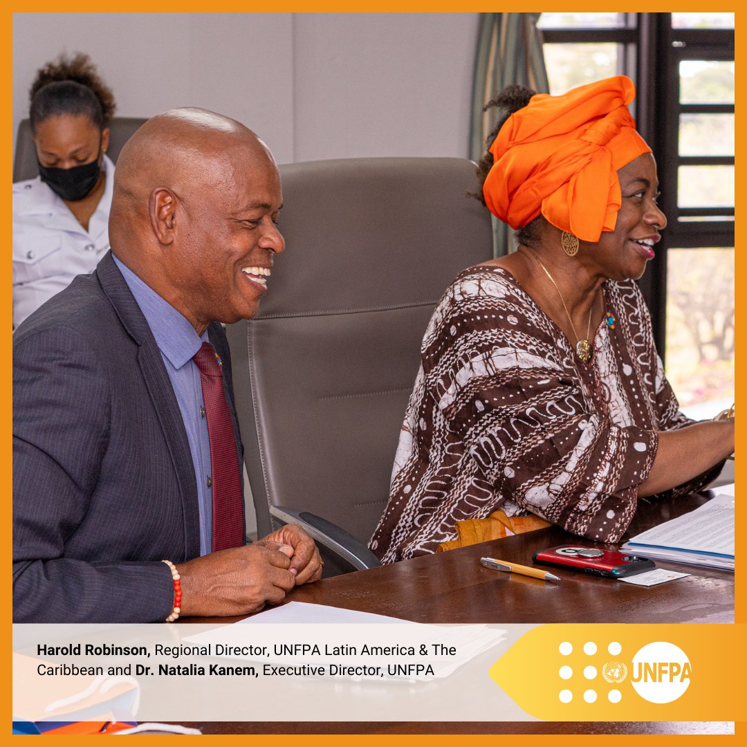While in Antigua &amp; Barbuda for the #WadadliActionPlatform, Dr Natalia Kanem, <a href="/UNFPA/">UNFPA</a> ED and Harold Robinson, <a href="/unfpa_lac/">UNFPA en América Latina y el Caribe</a> Regional Director, are keen on having vital discussions with local and international dignitaries on issues of regional importance.