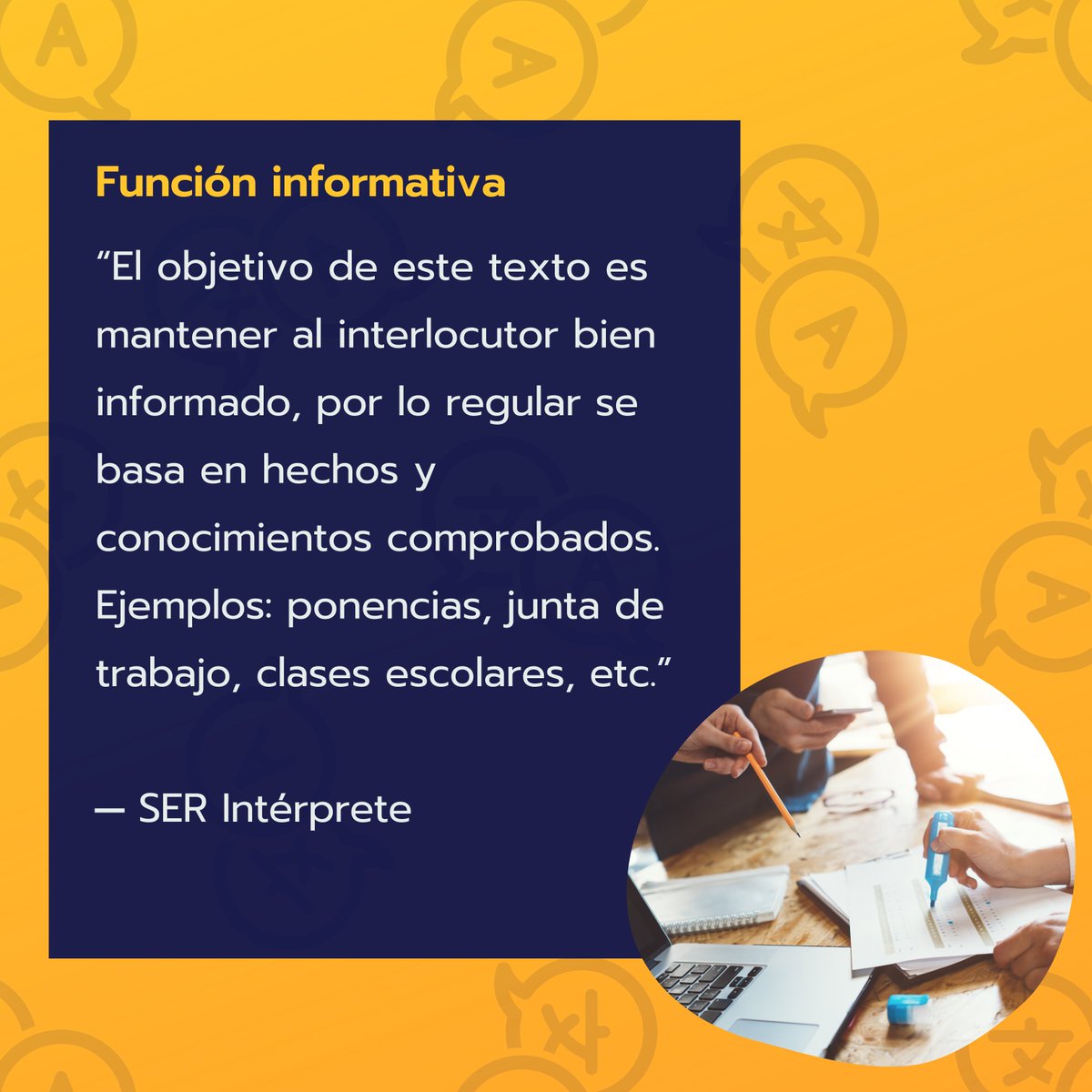 PuenteLenguas's tweet image. 👉 ¡Tenlo a la mano! 👈

#serintérprete
#interpretación
#punteentrelenguas
#interpreterservices
#interpretersnetwork
#hotsauceinterpreters
#signlanguageinterpeter
#intérpretessimultáneos
#comunidaddeinterpretes
#intérpretedelenguadeseñas
#interpretedelenguadesignos