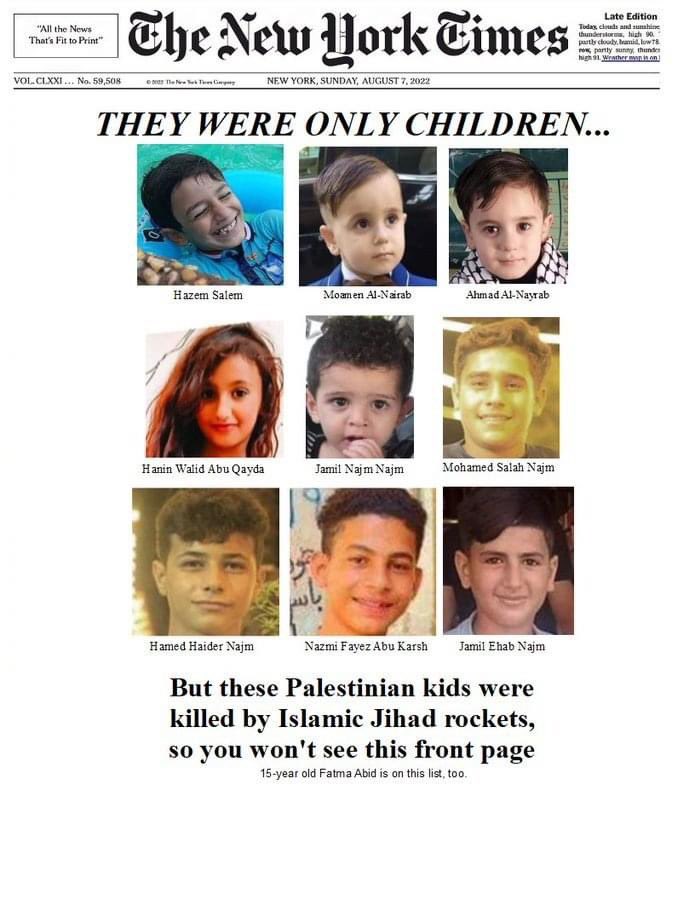 Ostrov_A's tweet photo. A @nytimes front page you’re not going to see! 

h/t @elderofziyon https://t.co/475e7xVtKw