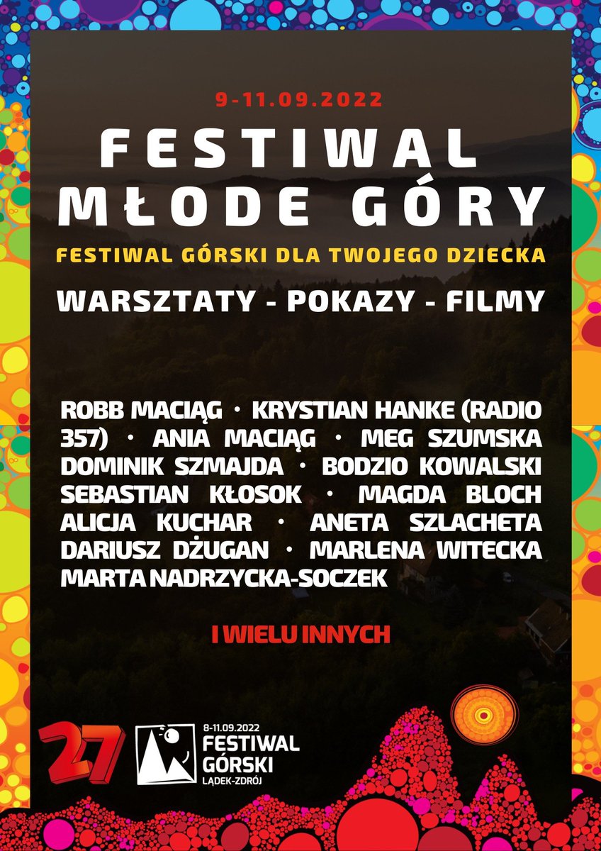 W tym roku w trackie <a href="/festiwalgorski/">Festiwal Górski im. Andrzeja Zawady</a> rusza jego odsłona dla najmłodszych - Festiwal Młode Góry. Sam nie kryję wzruszenia, że... będzie co zrobić z maluchami w trackie Festiwalu ;)  I to wszystką w Lądku, na naszym kapitalnym Dolnym Śląsku! festiwalgorski.pl