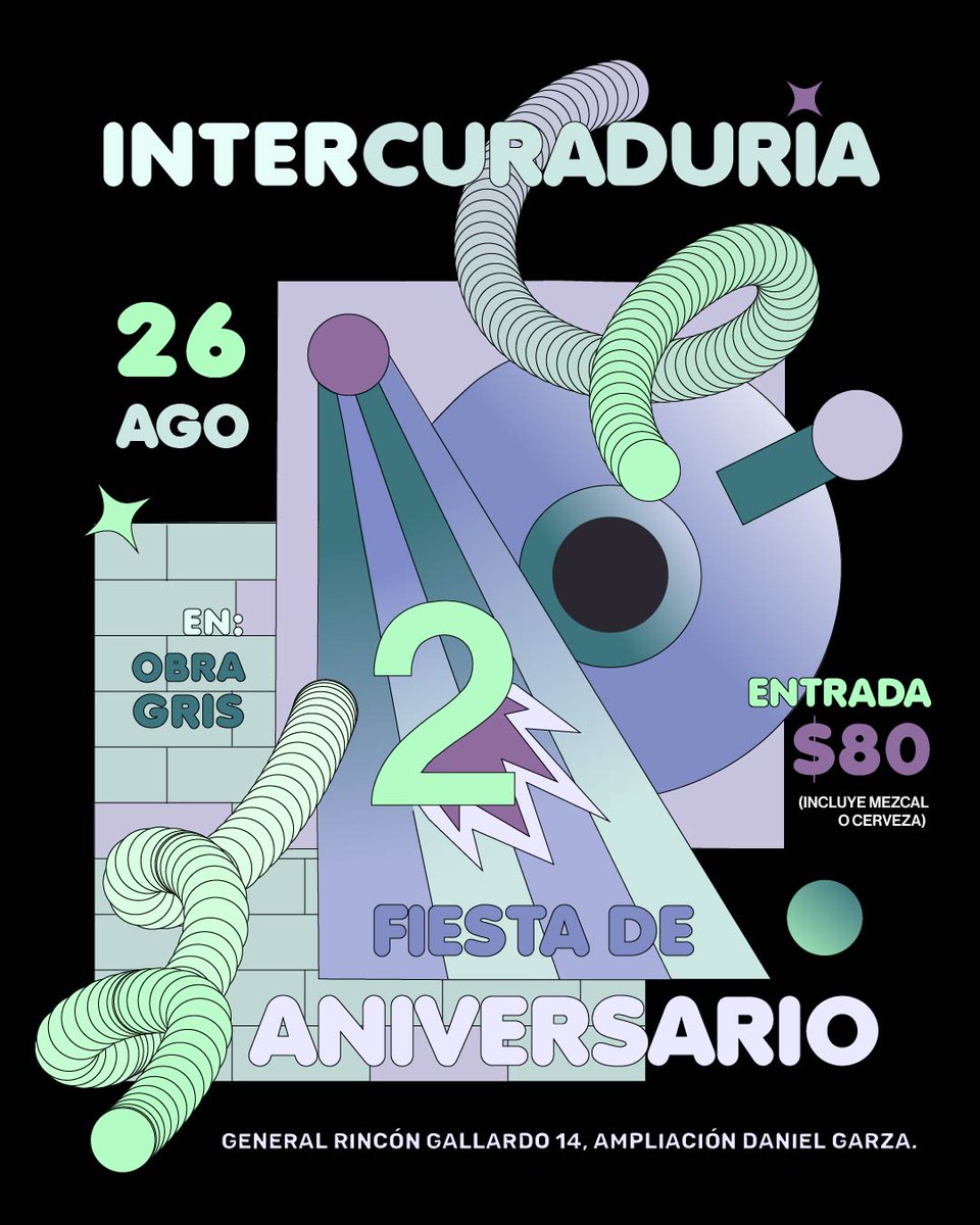 intercuraduria's tweet photo. 🎆¡Celebramos 2 años! 🎆

Intercuraduría cumple 2 años y queremos celebrar con todxs ustedes que también han hecho este proyecto posible. 
Hemos cruzado mares y montañas para llegar hasta donde estamos y el viaje aún no termina. ✨

LINE UP por anunciar

¡Te esperamos! ❤️‍🔥 https://t.co/GeKucuxNFS