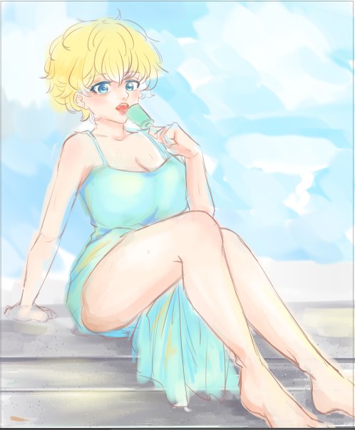 fluffy_j4's tweet photo. Summer takemichi♀️ 1 https://t.co/HBdDHusiTh