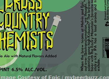 mybeerbuzz's tweet photo. Epic Brewing and Melvin Brewing Release Cross Country Chemists IPA https://t.co/FW2qKfZjpG @EpicBrewingSLC @Melvinbrewing #WYbeer #UTbeer #beernews #newbeer #Beer #beers #beertwitter #cans https://t.co/hhN6hFzkc7