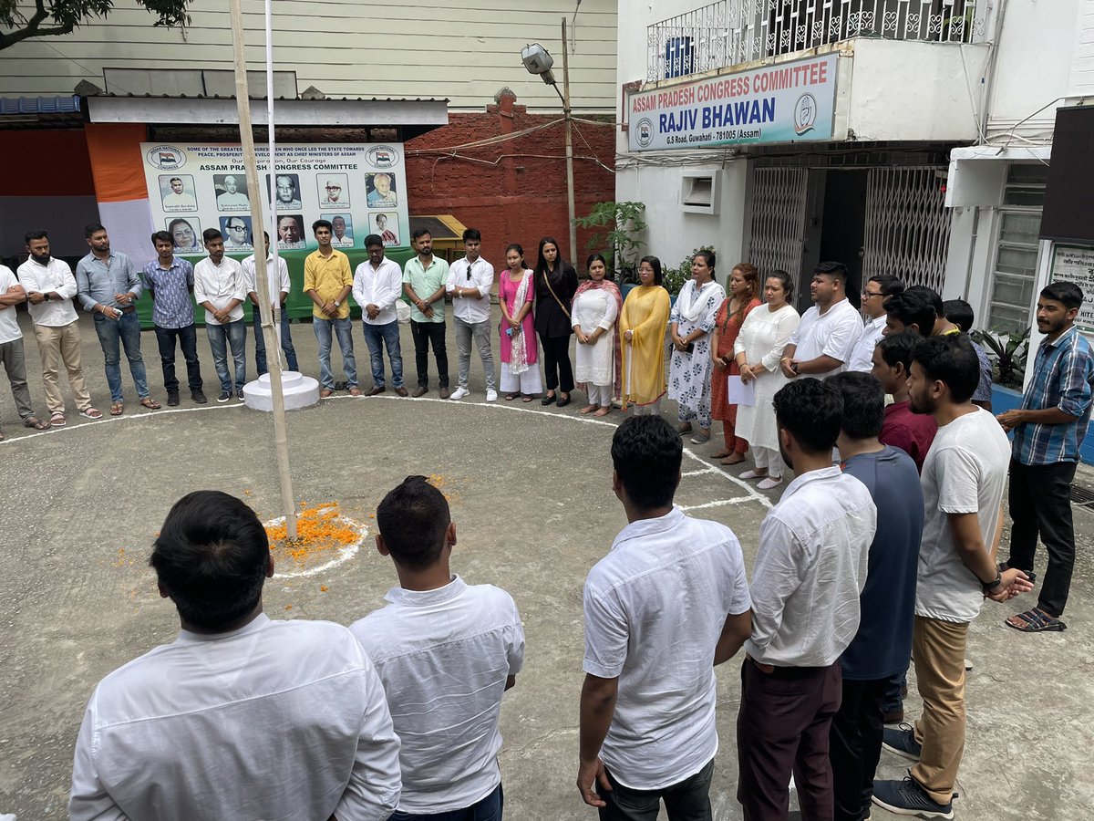 angkitadutta's tweet photo. #IYCFoundationDay at Rajiv Bhawan Guw https://t.co/DQWin4LnRr