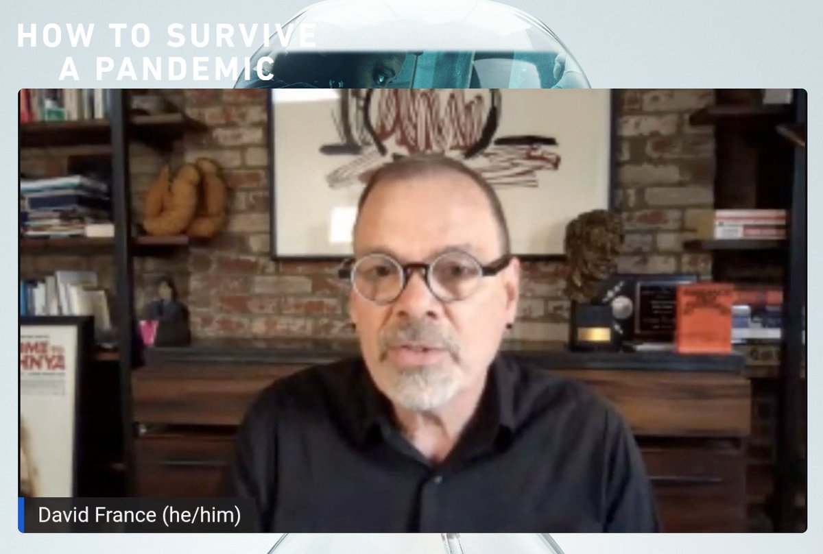 pandemicdoc's tweet photo. "Viruses don't stop at our border." @ByDavidFrance discussing vaccine equity and #HowToSurviveAPandemic. https://t.co/E9xoqPCJ7m