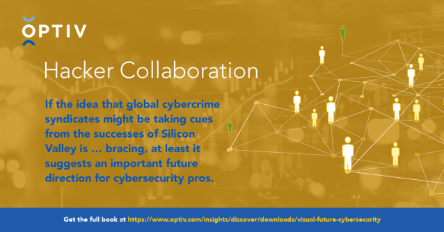 AdamMDell's tweet photo. #ThreatActors have decided they're on the same team, sharing tools, exploits and anything helpful. That's just the tip of the iceberg, though... 😅 @Optiv explores #Hacker collaboration in detail here: https://t.co/S5Ytu1Zhnu https://t.co/Tbl1P3v2nJ