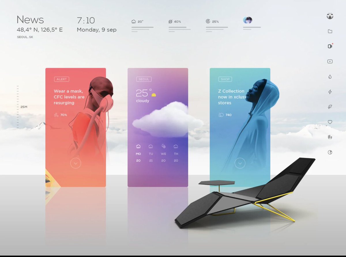 ubunifusystems's tweet photo. Weather app UI #DesignEaseLife #UbunifuDesignSpaces https://t.co/2mhSMXY3Ml