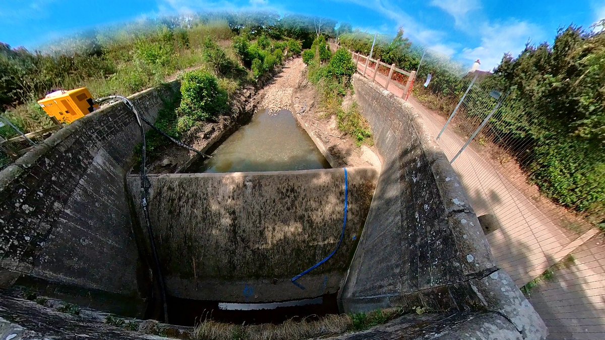 The <a href="/WildTroutTrust/">The Wild Trout Trust</a> are hard at work installing a rock ramp to replace this weir on the #RiverEcclesbourne in #Duffield #Derbyshire. Once completed, many kilometres of upstream river will be available for #Trout &amp; #Salmon to migrate &amp; spawn in the upper reaches of this catchment.