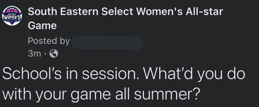 Southeastern Select Womens All-Star Game tweet media