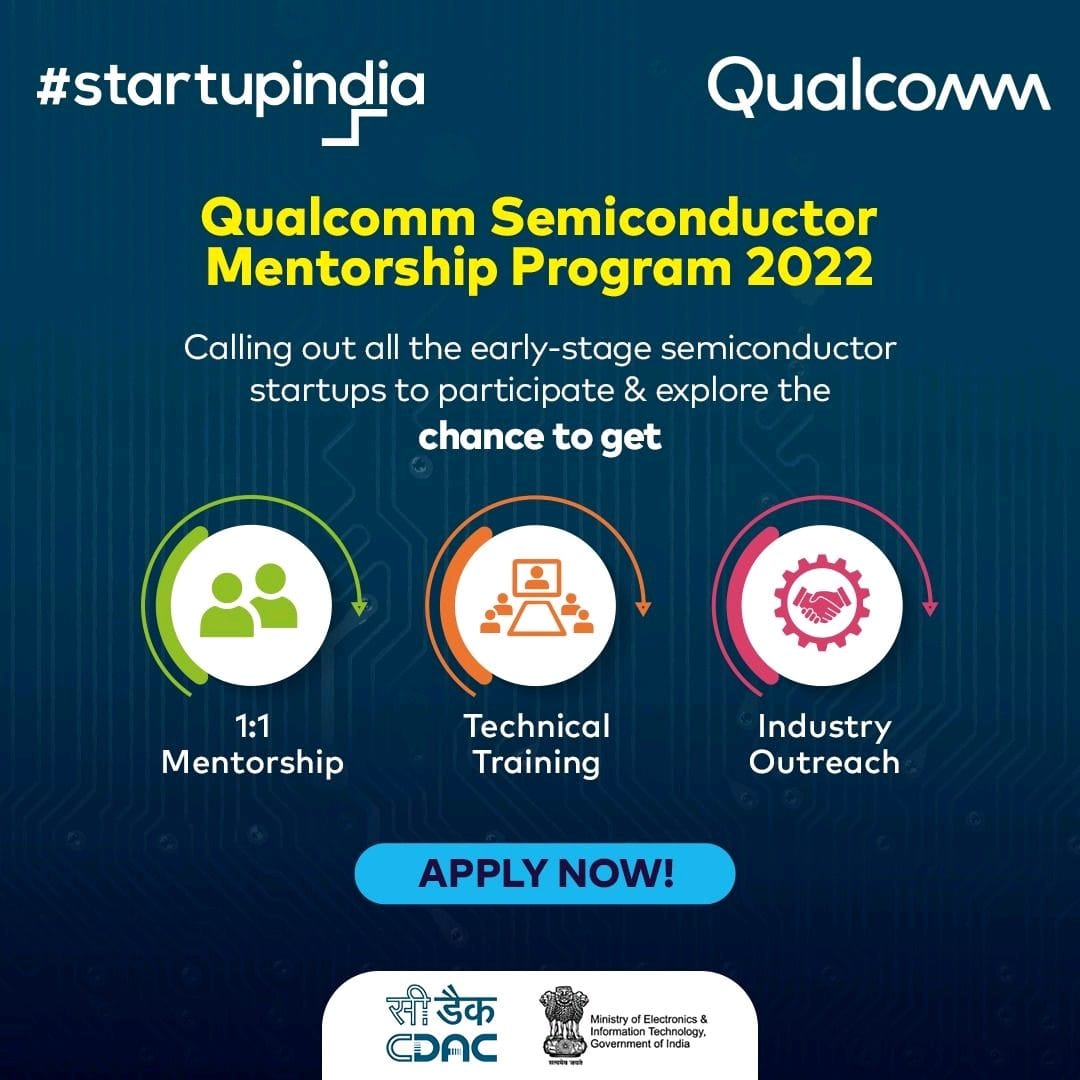 TheStartupTN's tweet photo. Incubation program applications open for early stage Indian #SemiconductorStartups. An initiative by #Qualcomm comprising #mentorship, #training and #businessconnect
Apply here:https://t.co/sCjwB4fa6K
Info Session: https://t.co/doe49zEhT0
Last date for Application: 21 Aug https://t.co/P3MFDnYcgh