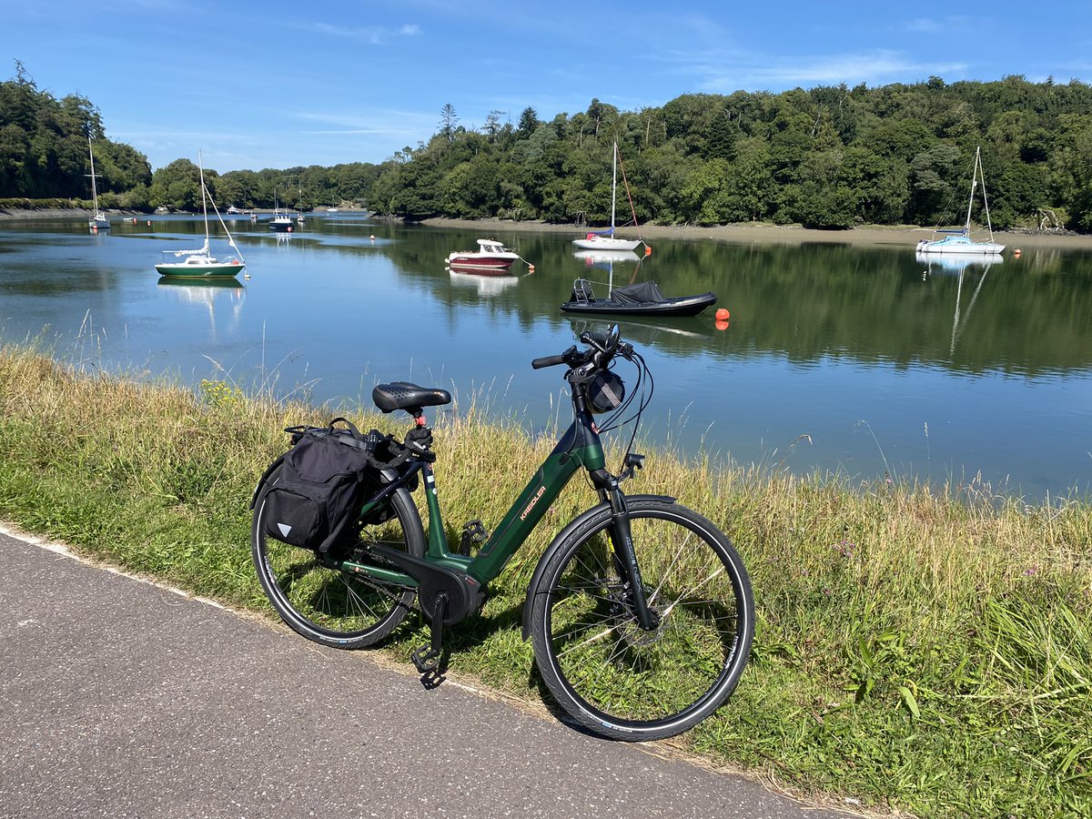 EBikeFan's tweet photo. Cycled from the city to Crosshaven and back today. The difference in safety and enjoyment between off-road and on-road sections is phenomenal. Can’t wait for the delivery of the Lee to Sea Greenway #lee2sea #Cork #RoadSafety #ebike https://t.co/ObmxM5ugXc
