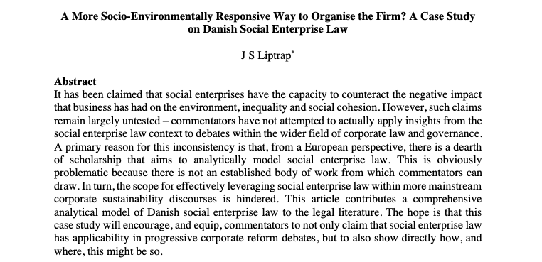 J S Liptrap (@jsliptrap) on Twitter photo Really pleased to share that I have a piece accepted/forthcoming in the European Company and Financial Law Review <a href="/EcfrLaw/">ECFR European Company and Financial Law Review</a>. Do give me a shout if you'd like a pre-published copy of the paper. #CorpGov #SocEnt Really pleased to share that I have a piece accepted/forthcoming in the European Company and Financial Law Review <a href="/EcfrLaw/">ECFR European Company and Financial Law Review</a>. Do give me a shout if you'd like a pre-published copy of the paper. #CorpGov #SocEnt