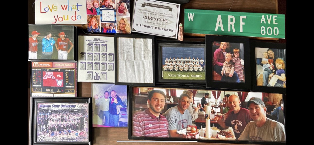 CoachArf's tweet photo. Cleaning up the office getting ready for the move from “The Box” over to the FUB.  Had to stop and look at all the pictures on the wall before boxing them-man they tell some great stories. https://t.co/P7030HKxaV