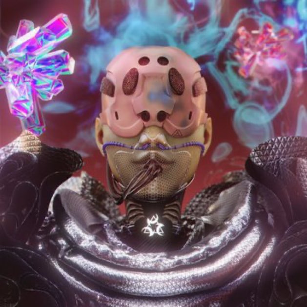 xknvct's tweet photo. @ezu_xyz @BAYC2745 The vapor element….signifies omniscience…water and mix of light 
My fave @ezu_xyz

Tell me why you still doubt 3D art? https://t.co/zCI3B7GPwy